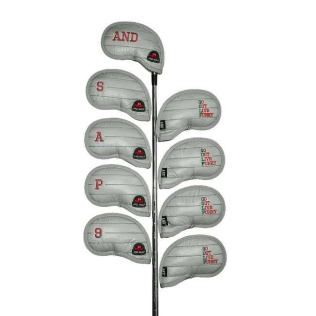 JOSEPH&STACEY AND GOLF Padded Iron Cover Metalic Gray