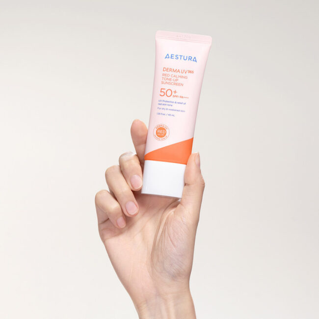 AESTURA [25% off if you buy more than 2]Derma UV 365 Red Calming Tone-Up Sunscreen 40 mL - Image 4