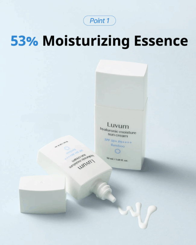 LUVUM Bamboo Hyaluronic Moisture Sun Cream Sunscreen Lotion 30 mL - Image 2