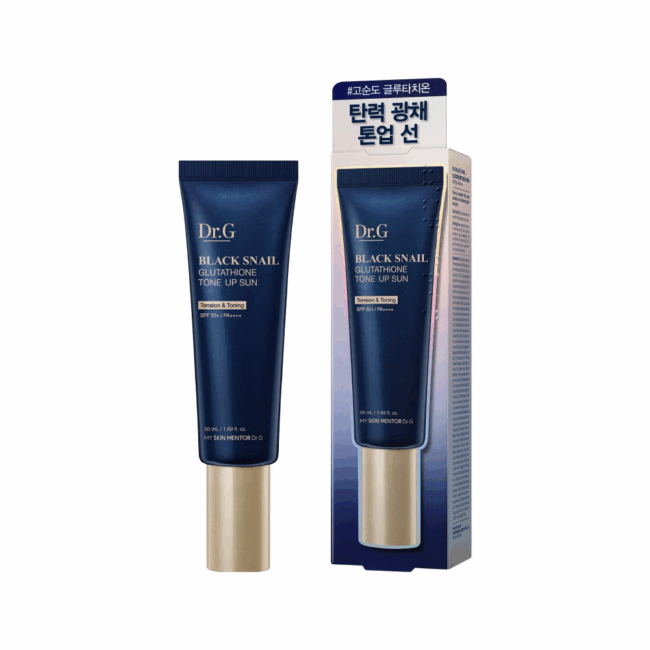 Dr.G BLACK SNAIL GLUTATHIONE TONE UP SUN 50ml - Image 2