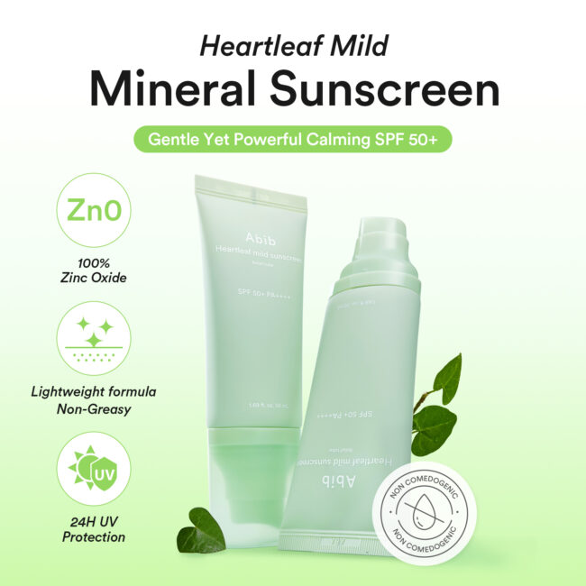 ABIB Heartleaf Mild Sunscreen Relief Tube - Image 3