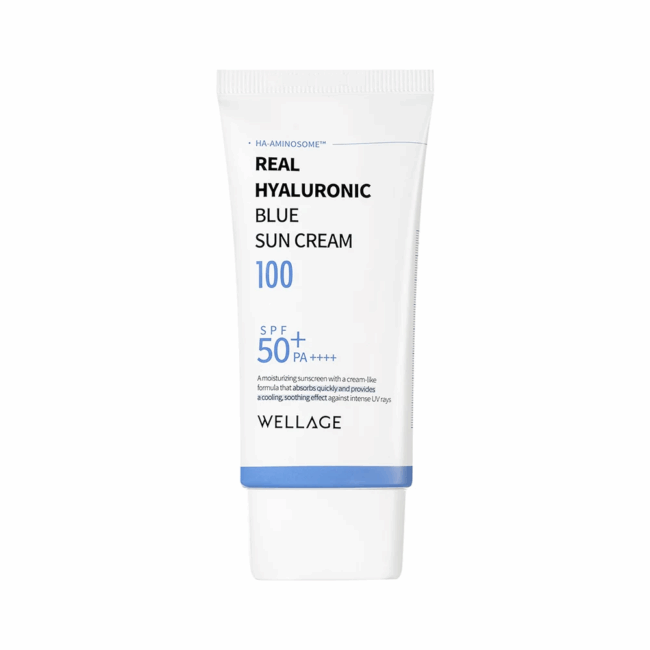 WELLAGE REAL HYALURONIC BLUE SUN CREAM 50ml