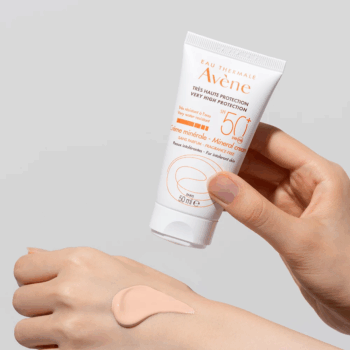 AVENE Sun Mineral Cream 50ml SPF50+ PA++++ (Non-GMO, Hypoallergenic Toning Sun Cream) - Image 5